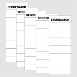 Etykiety opisowe do segregatora Warta - biały 70mm x 190mm (1824-350-001)
