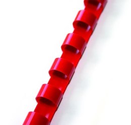 Grzbiety do bindowania plastikowe 32 mm czerwone