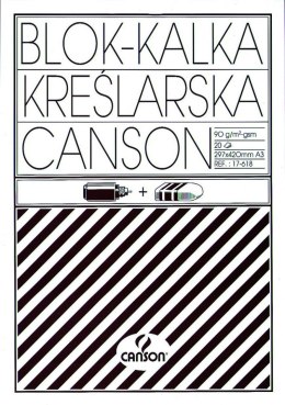 Kalka kreślarska Canson A3 - przezroczysty 90g 297mm x 420mm (200005323)