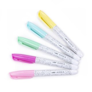 Marker specjalistyczny Pastel do tkanin wkład mix okrągła końcówka Kidea (MPOT5KA)