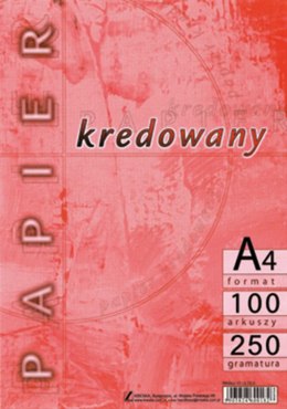 Papier kredowy Kreska A4 - biały 210mm x 297mm