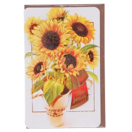 Kartka składana Ab Card kwiaty 135mm x 210mm (AB+)