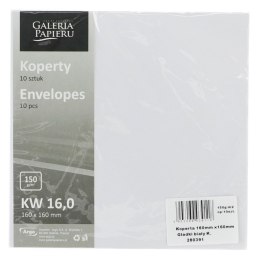 Koperta Galeria Papieru gładki - biały 160mm x 160mm (280391)