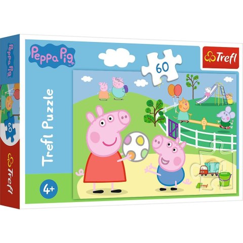 Puzzle Peppa Pig Zabawy w gronie przyjaciół 60 el. Trefl (17356)