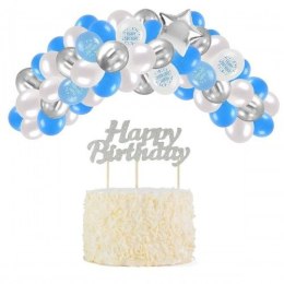 Zestaw party Arpex balony urodzinowe dla chłopca LUX - 53 elementy (KP6739)