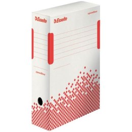 Pudło archiwizacyjne Esselte Speedbox - biało-czerwony 100mm x 250mm x 350mm (623908)