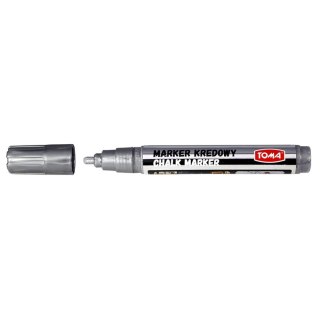 Marker specjalistyczny srebrny kredowy wkład srebrny 4,45mm okrągła końcówka Toma (To-291)