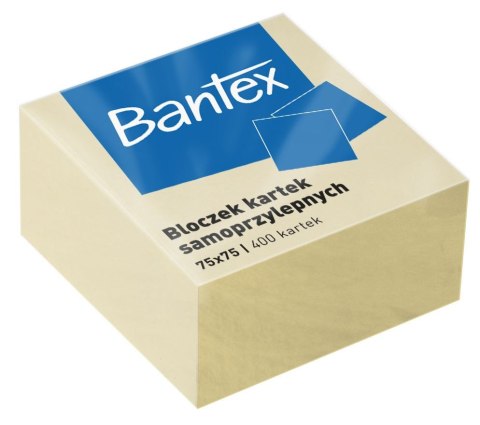 Notes samoprzylepny Bantex żółty 400k 75mm x 75mm (400086401)