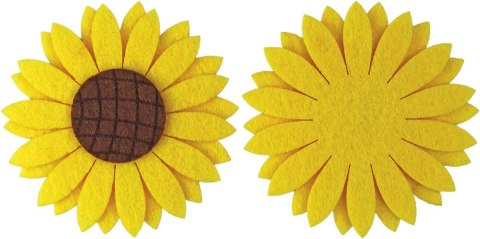 Ozdoba filcowa Craft-Fun Series słoneczniki 3D Titanum (WFB-005)
