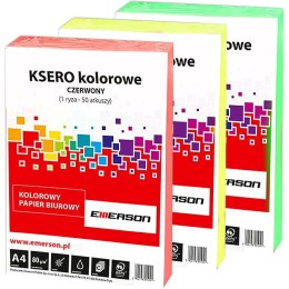 Papier kolorowy Emerson kolorowy jasny niebieski, A4 A4 - niebieski 80g 210mm x 297mm (xem408048)