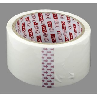 Taśma pakowa 48x50 [mm x yd] biała Iter A&G