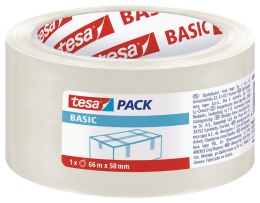 Taśma pakowa Tesa Basic przezroczysta 50mm 66m (58570-00000-00)