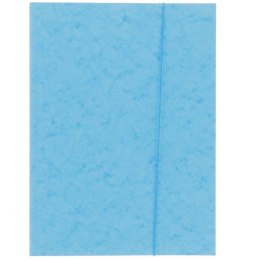 Teczka kartonowa na gumkę Bigo preszpan A4 kolor: niebieski jasny 330g (0897)