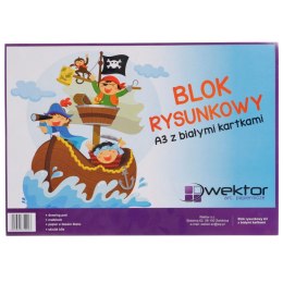 Blok rysunkowy Wektor A3 biały 80g 20k 297mm x 420mm