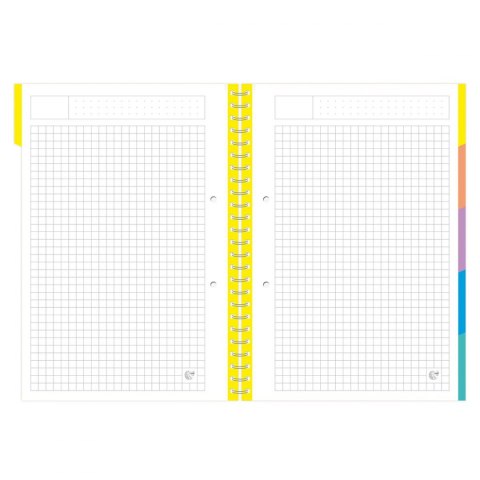 Kołozeszyt (kołonotatnik) A5 100k. 70g krata Interdruk (KOŁOZA5100R)