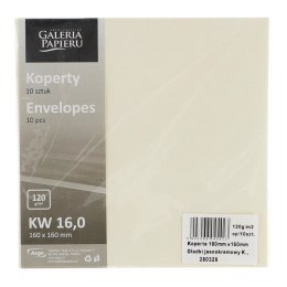 Koperta Galeria Papieru gładki - kremowy 160mm x 160mm (280329)