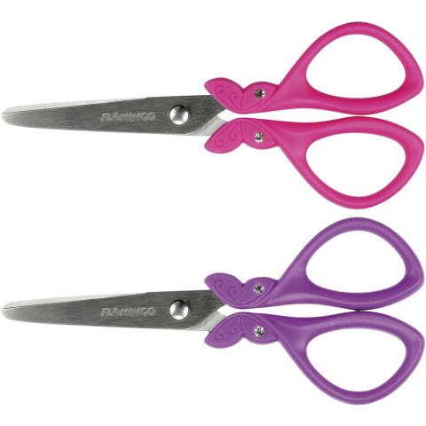 Nożyczki z kryształkami 13,5cm Flamingo (S01142)