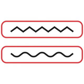 Nożyczki dekoracyjne Titanum z 1 wymiennym ostrzem