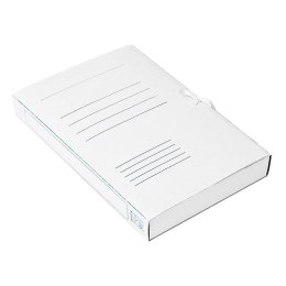 Teczka kartonowa wiązana Bigo box40 A4 kolor: biały 400g (0067)