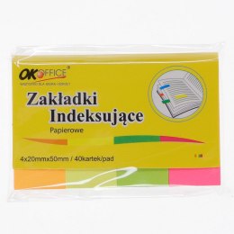 Zakładka indeksująca Okoffice 160k 20mm x 50mm (SDM-105)