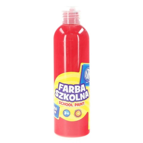 Farby plakatowe szkolne kolor: czerwony ciemny 250ml 1 kolor. Astra