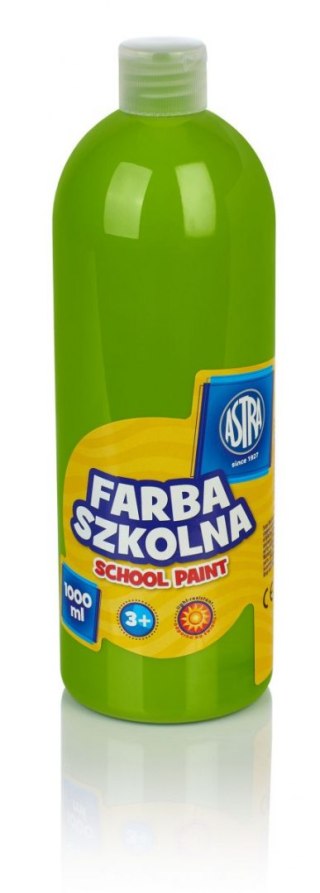 Farby plakatowe szkolne kolor: limonkowy 1000ml 1 kolor. Astra
