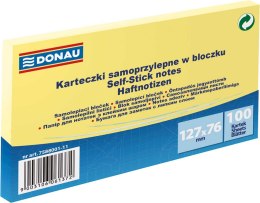 Notes samoprzylepny Donau żółty jasny 100k 127mm x 76mm (7588001-11)