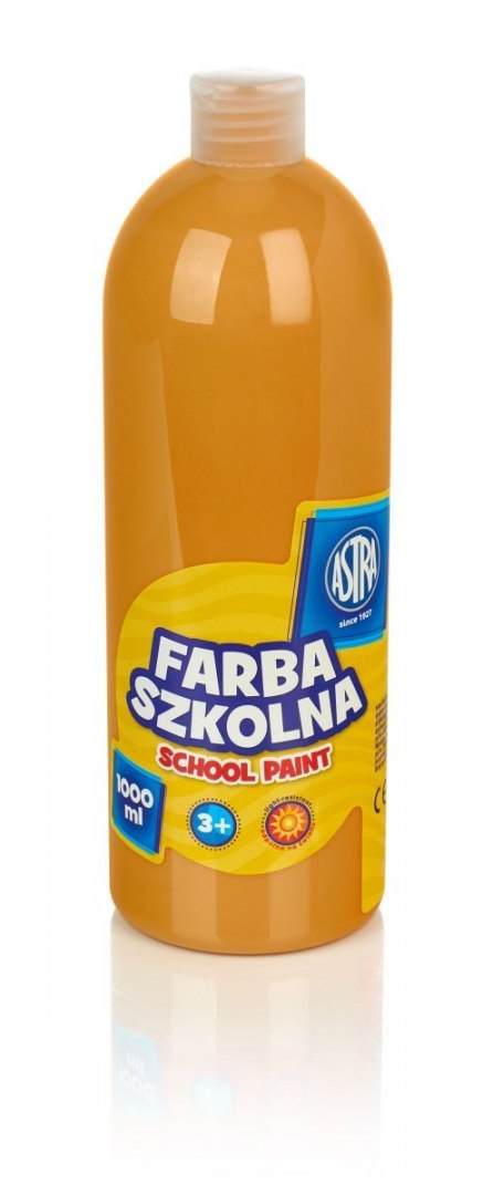 Farby plakatowe szkolne kolor: brązowy jasny 1000ml 1 kolor. Astra