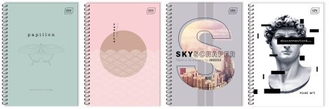 Kołozeszyt (kołonotatnik) A5 80k. 70g krata Interdruk (KOŁOZA580)