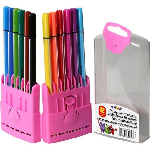 Flamaster trójkątne 12 kol. Fun&Joy (FJ-206-12)