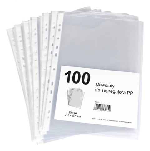 Koszulki na dokumenty Teca 9570227 groszkowe A4 kolor: przezroczysty typu U 45 mic. Herlitz (300022641)