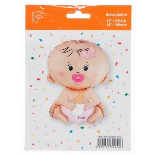 Balon foliowy Bobas Dziewczynka, pakowany 24cal Godan (B901752)