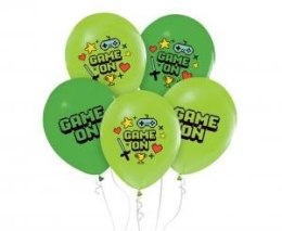 Balon gumowy Godan Game on, 5 szt. zielony 300mm 12cal (GZ-GAMO)