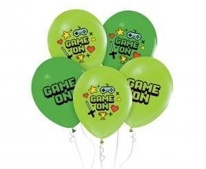 Balon gumowy Godan Game on, 5 szt. zielony 300mm 12cal (GZ-GAMO)