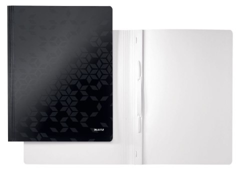 Skoroszyt WOW A4 czarny karton Leitz (30010095)