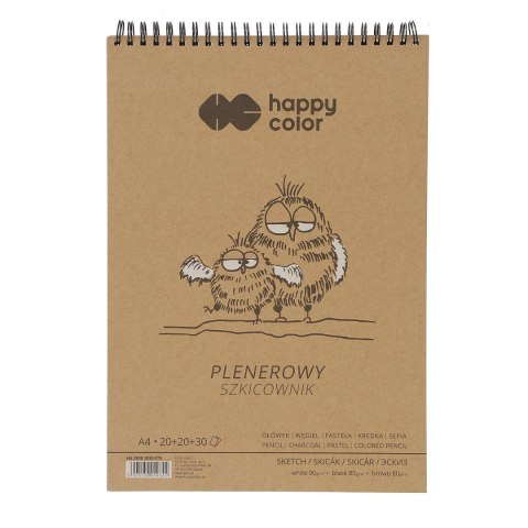 Blok artystyczny Happy Color Happy Color szkicownik A4 80g 70k (HA 3808 2030-P70)