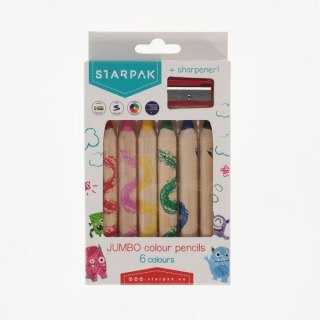 Kredki ołówkowe 6 kol. Starpak (472396)