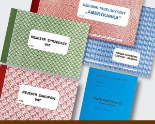 Druk offsetowy księga handlowa Amerykanka B3 50k. Udziałowiec (K-186)