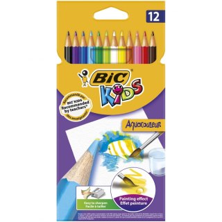 Kredki akwarelowe 12 kol. Bic Kids (5692)