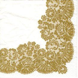 Serwetki Paw Lacy frame gold - mix 330mm x 330mm (TL702609)