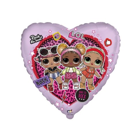 Balon foliowy L.O.L Rock, pakowany 18cal Godan (B201708)