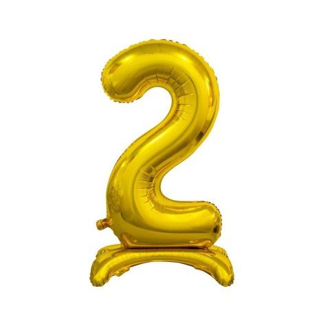Balon gumowy Beauty&Charm cyfra stojąca złota złota 750mm 30cal Godan (BC-ASZ2)