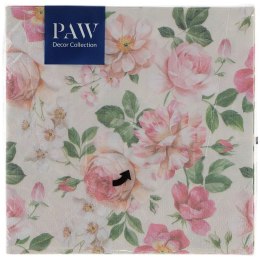 Serwetki Paw Lunch Roses Glory (cream) - mix 330mm x 330mm (SDL127611)