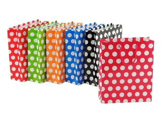 Torba prezentowa w kropki A4+ [mm:] 320x260x 100 Adar (458918)