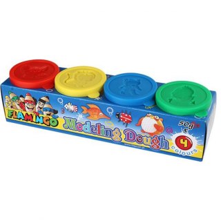 Ciastolina 4 kol. 200g Flamingo (2432)