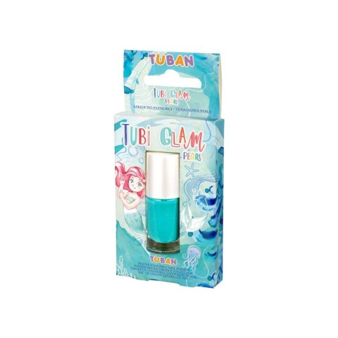 Lakier do paznokci Tubi glam perłowy turkus kolor: turkusowy Tuban (TU3460)