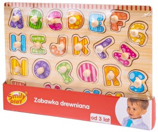 Układanka drewniana literki Smily Play (SPW83601)