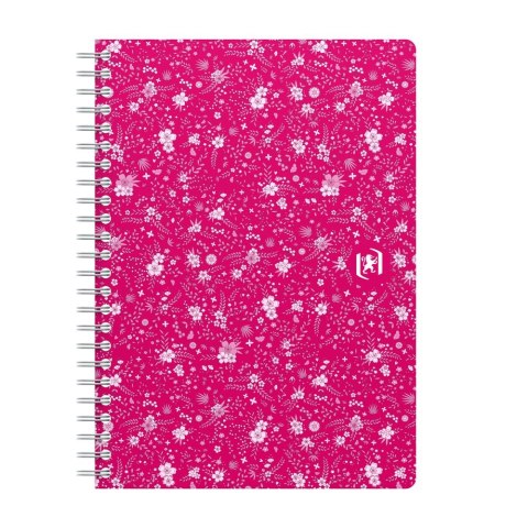 Kołozeszyt (kołonotatnik) Floral A5 120k. 90g krata/tagi Oxford (400094951)