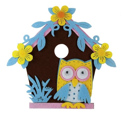 Ozdoba filcowa Craft-Fun Series budka z sową Titanum (20CR0312-14)