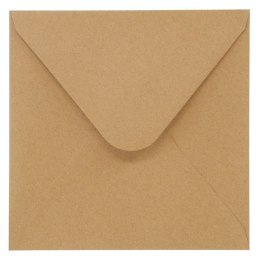 Koperta Galeria Papieru kraft ciemnobeżowy - beżowy 160mm x 160mm (280322)